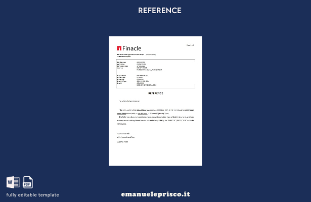modello di riferimento per la chiusura bancaria India Finacle in stile verificat